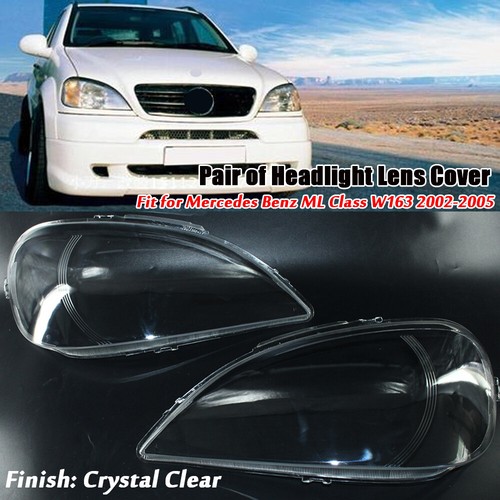 Pair headlight headlamp lens - pair,
