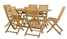 Newbury 6 Seater Folding Wooden Patio Set