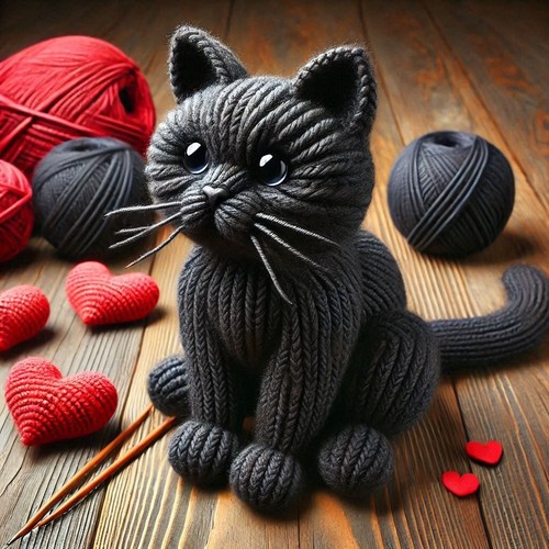 Luxury black cat birthday - luxury,