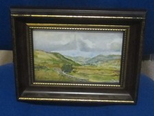 Original watercolour of Langdale Pikes Lake District by J.Roberts