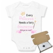 Will you be my Godmother? Proposal Baby Announcement Vest