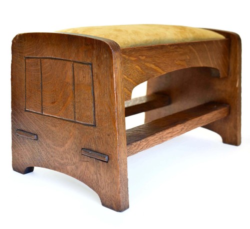 Quarter sawn oak - footstool,