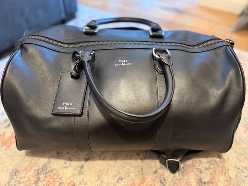 Ralph lauren black leather - black,