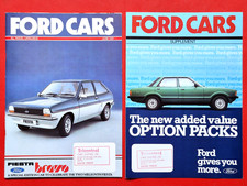 1981 FORD CARS Brochure -Fiesta Escort Capri Cortina Granada RS Series X MINT