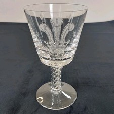 Stuart Crystal Goblet Rummer Investiture of Charles Prince of Wales 1969 16.5cm