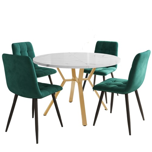 Round kitchen dining table - round,