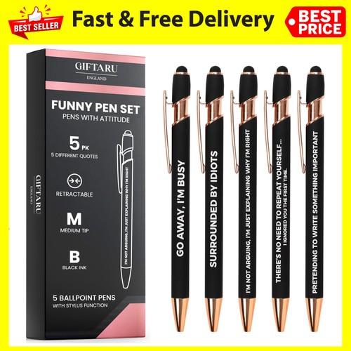 Giftaru funny pens pack - funny, of