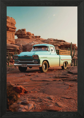 Chevrolet apache 1959 framed - chevrolet,