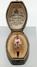 Antique 9 carat gold ruby &
