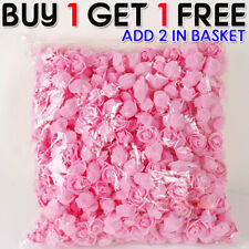 500PCS Foam Roses 3cm Artificial Foam Flower Heads DIY Rose Bear Decor Gift UK