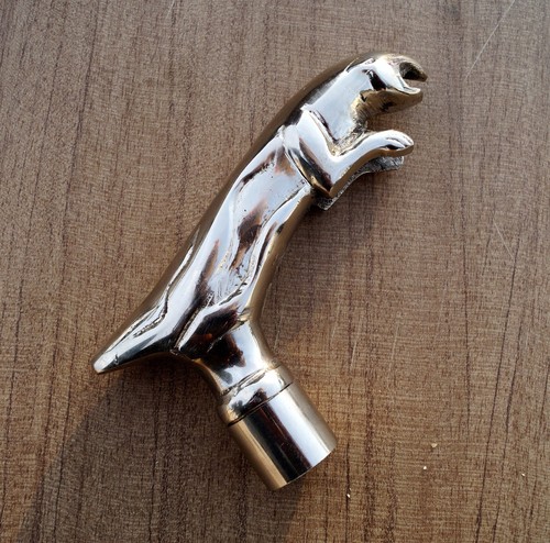 Brass handle jaguar head style - brass,