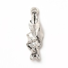 Tibetan Silver Charms Bat Hanging Upside Down 30mm x 9mm 5pcs C536