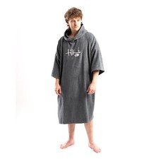 Tiki Beach Changing Robe Adult Grey NEW 100% Cotton Mens Womens Pool Poncho