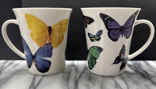 Butterflies mugs ceramic - butterflies, mugs.