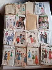 Job Lot Vintage Sewing Patterns 16 Style, Simplicity, McCalls, Butterick, Burda