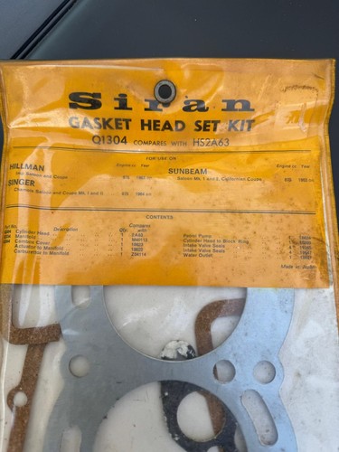 Siran engine head - gasket, set