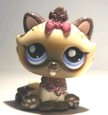 Littlest Pet Shop  #2143 Himalayan  Cat Rare Glitter  Cat Lps