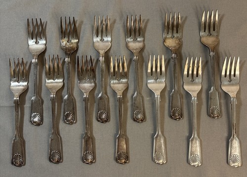 Salad forks silver plated - salad,