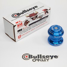 NEW - BULLSEYE BMX 1 1/8" RACEWORKS PRESS IN HEADSET - ANODIZED BLUE ANO COLOR