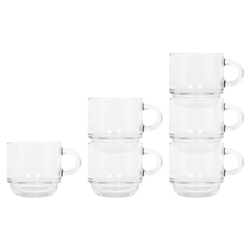 Cozy stacking glass espresso - stacking,
