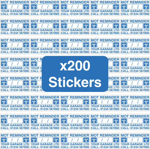 Mot reminder sticker - reminder,