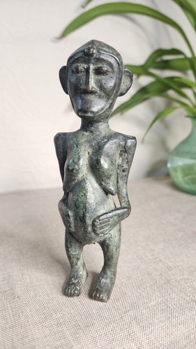 African bronze tribal figure - african,