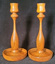 Pair of vintage hand turned