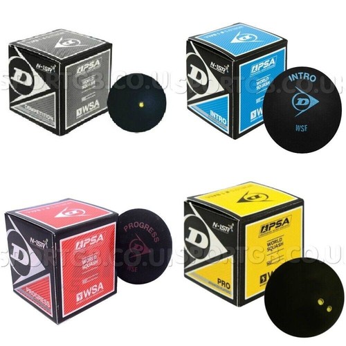 Dunlop squash balls yellow - squash, dot