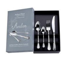 Arthur Price Stainless Steel Avalon 16 Piece Cutlery Set Stainless Steel 18/10