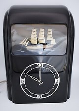 Art Deco Automaton Clock By Vitascope Isle Of Man Electric Moving Ship
