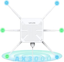 WiFi 6 Dual Band Range Extender Outdoor AX3000 Long Range Gigabit Router Booster