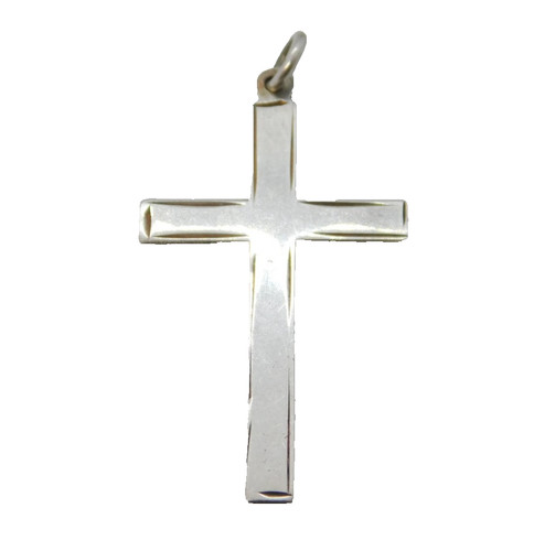 Sterling silver minimal cross - sterling,