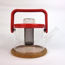 Retro Po-Mo red Bodum tea pot