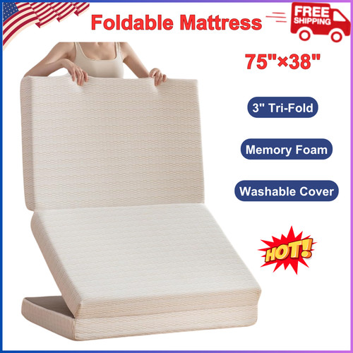 Tri fold memory foam - 3",