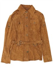 Vintage womens suede military - suede,
