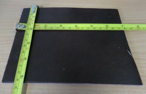 Dark brown veg tan - tan, leather