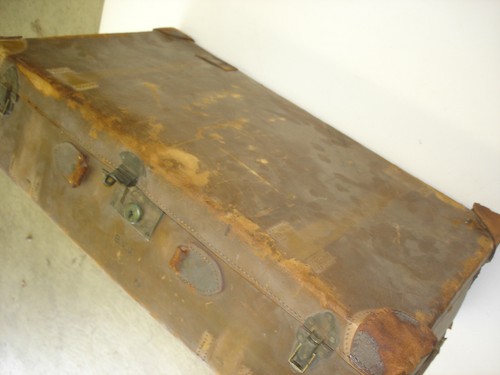 Leather collectible suitcase - collectible,