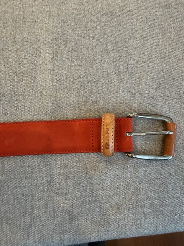 Gant orange suede belt 36 - belt,