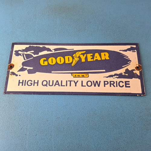 Vintage blimp sign porcelain - blimp,