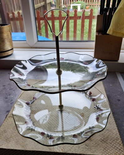 Tier clear glass floral - tier,