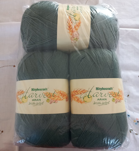 Aran knitting wool x 400g - aran,