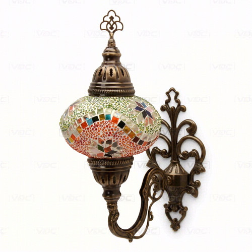 Multicolor turkish mosaic wall - multicolor,