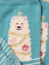 BNWT FAT FACE Teal Blue Llama