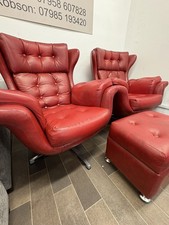 Pair of Vintage 70s Swivel Egg