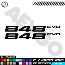 2x DUCATI 848 EVO Vinyl Decal