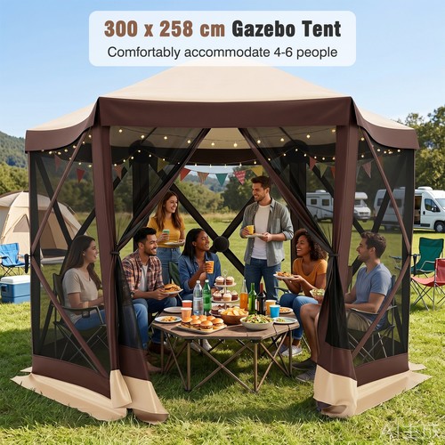 Foldable hexagonal gazebo with - gazebo,