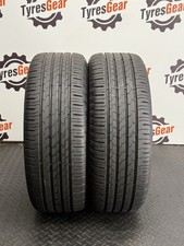 2x 205 55 R16 91W CONTINENTAL ECO CONTACT6 5-6+mm TESTED FREE FITTING 