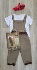 SMIFFYS - SIZE SMALL - WW2 LAND GIRL FANCY DRESS COSTUME DUNGAREES 1940s 1950s 8
