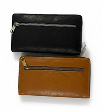 Men Women Zip Around Wallet