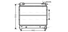 AVA Coolant Radiator SZA2074